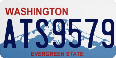 WA license plate ATS9579