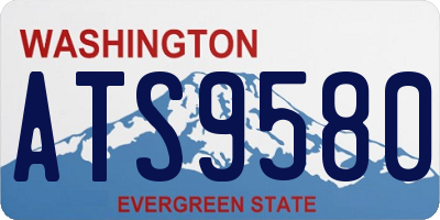 WA license plate ATS9580