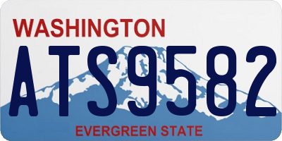 WA license plate ATS9582