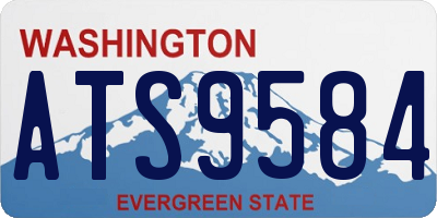 WA license plate ATS9584