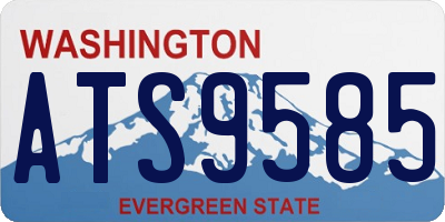 WA license plate ATS9585