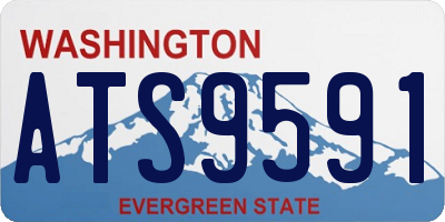 WA license plate ATS9591
