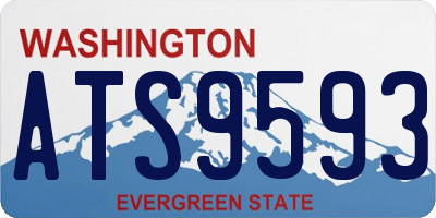 WA license plate ATS9593