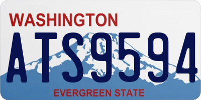WA license plate ATS9594