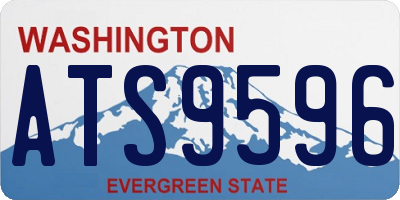 WA license plate ATS9596