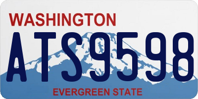 WA license plate ATS9598