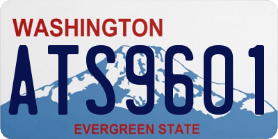 WA license plate ATS9601