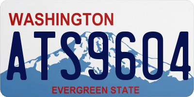 WA license plate ATS9604