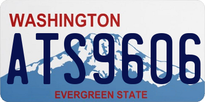 WA license plate ATS9606