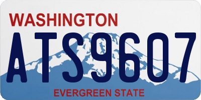 WA license plate ATS9607