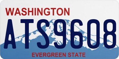 WA license plate ATS9608