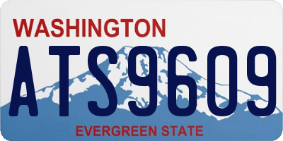 WA license plate ATS9609
