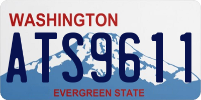 WA license plate ATS9611