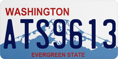 WA license plate ATS9613