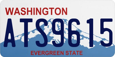 WA license plate ATS9615