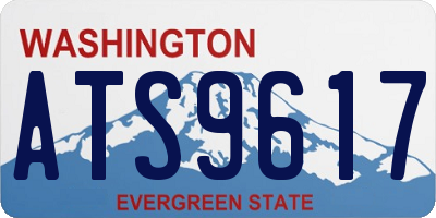 WA license plate ATS9617