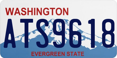 WA license plate ATS9618