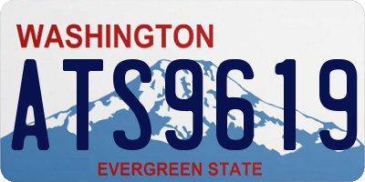 WA license plate ATS9619