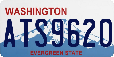 WA license plate ATS9620