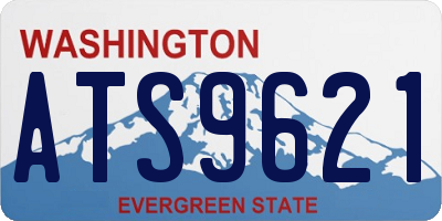 WA license plate ATS9621