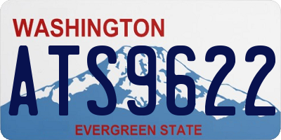 WA license plate ATS9622