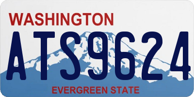 WA license plate ATS9624