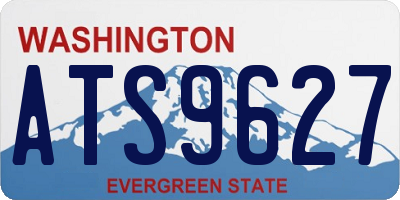 WA license plate ATS9627