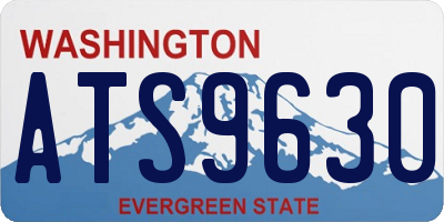 WA license plate ATS9630