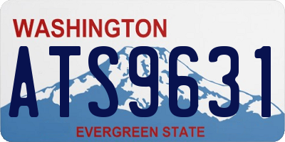 WA license plate ATS9631