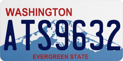 WA license plate ATS9632