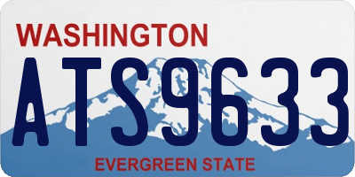 WA license plate ATS9633