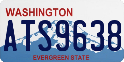 WA license plate ATS9638