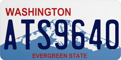WA license plate ATS9640