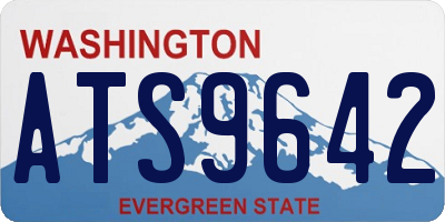 WA license plate ATS9642