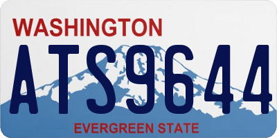 WA license plate ATS9644