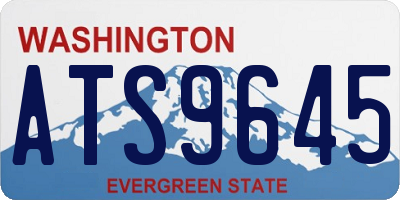 WA license plate ATS9645