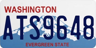 WA license plate ATS9648