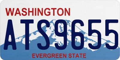 WA license plate ATS9655