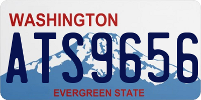 WA license plate ATS9656