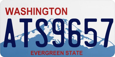 WA license plate ATS9657