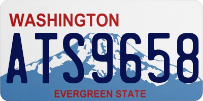 WA license plate ATS9658