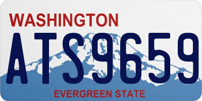 WA license plate ATS9659