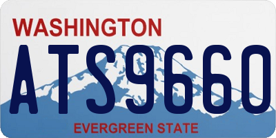 WA license plate ATS9660