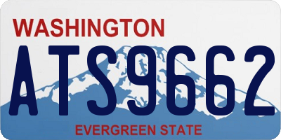 WA license plate ATS9662