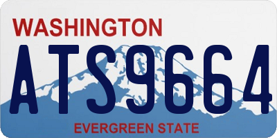 WA license plate ATS9664