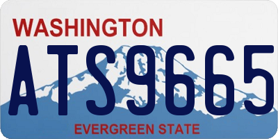 WA license plate ATS9665