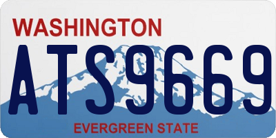 WA license plate ATS9669