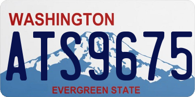 WA license plate ATS9675