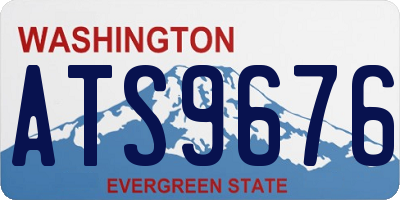WA license plate ATS9676