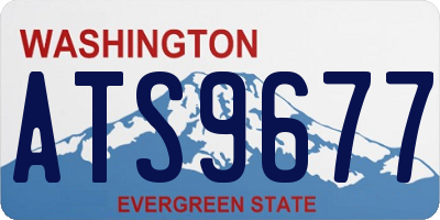 WA license plate ATS9677